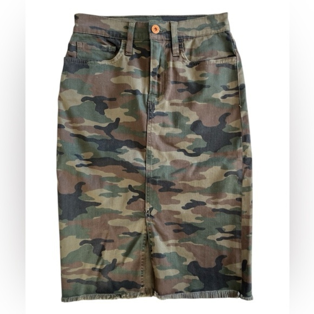 NSF by revolve Camouflage Midi Jean Skirt size 26